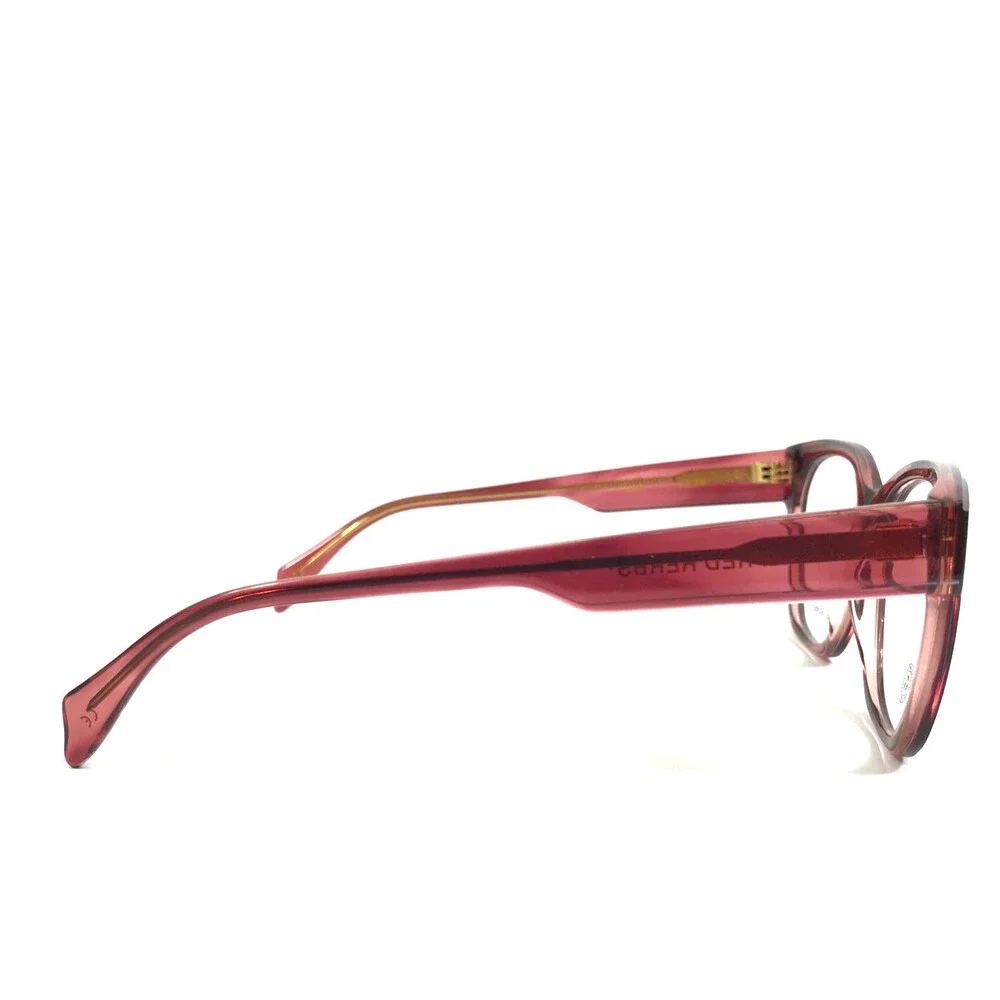 Alfred Kerbs Eyeglasses Frames MIO PU Purple Horn Cat Eye Full Rim 54-16-135